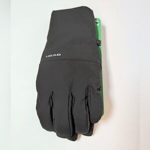HEAD Black Hybrid Gloves, waterproof, Thermalfur, touchscreen compatible XL